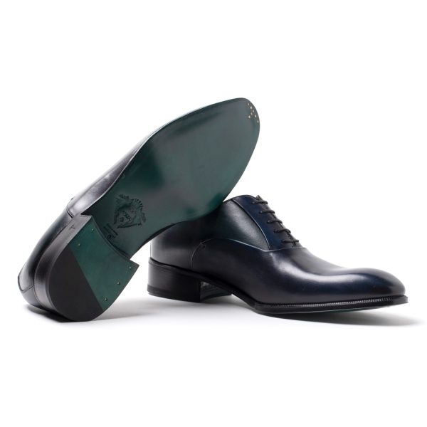 ELTON Stringate in Pelle blu verde - immagine 5