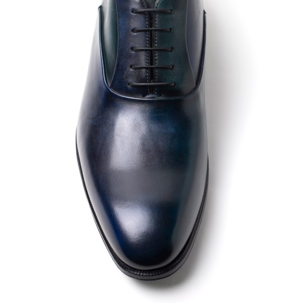 ELTON Stringate in Pelle blu verde - immagine 3