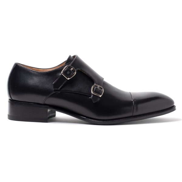 ELIOT Doppia Fibbia in Pelle nero