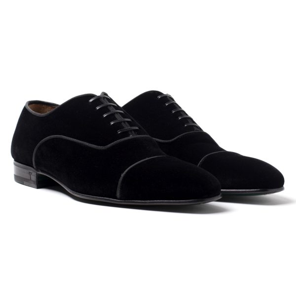 NEILS Stringate in Velluto nero - immagine 2