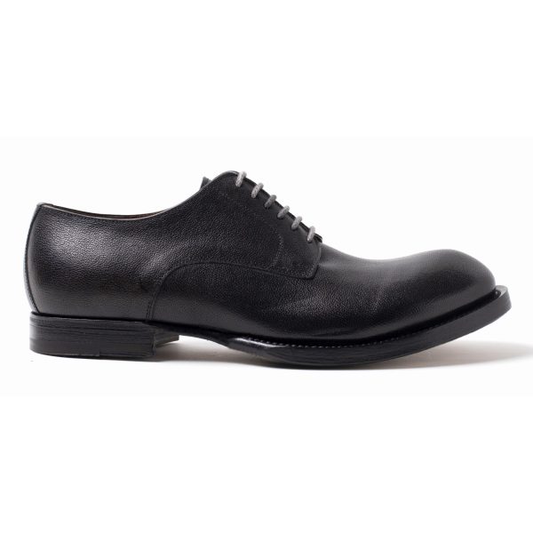 GP12 stringate in Pelle di Cammello nero