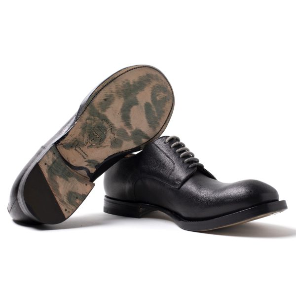 GP12 stringate in Pelle di Cammello nero - immagine 5