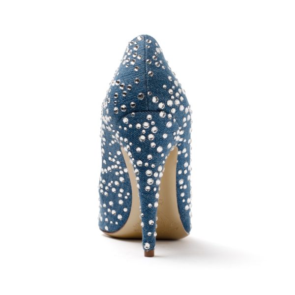 PANDORA Décolleté in jeans blue e cristalli Swarovski - immagine 5