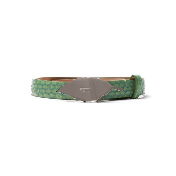 AMUR Cintura in pitone 20 mm, menta.