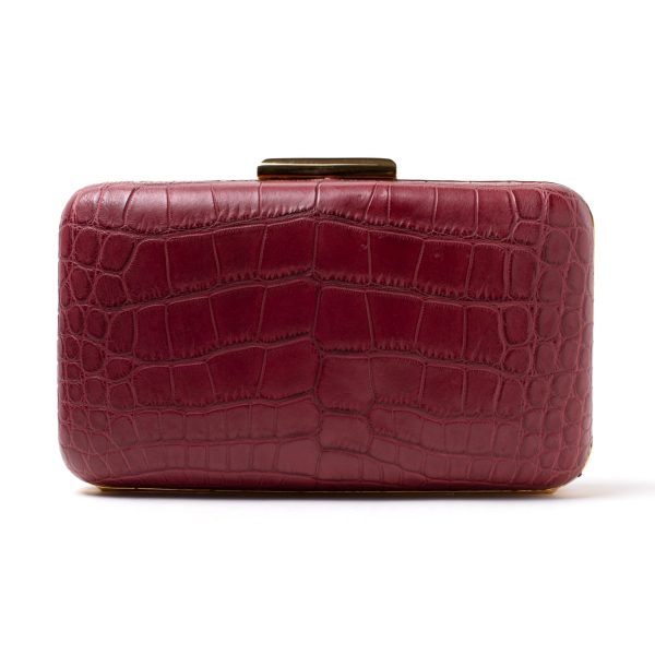YUAN Borsa clutch bordeaux