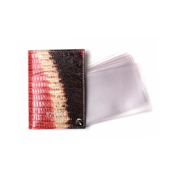 VENTAGLIO organizer tascabile rosso striato - immagine 3