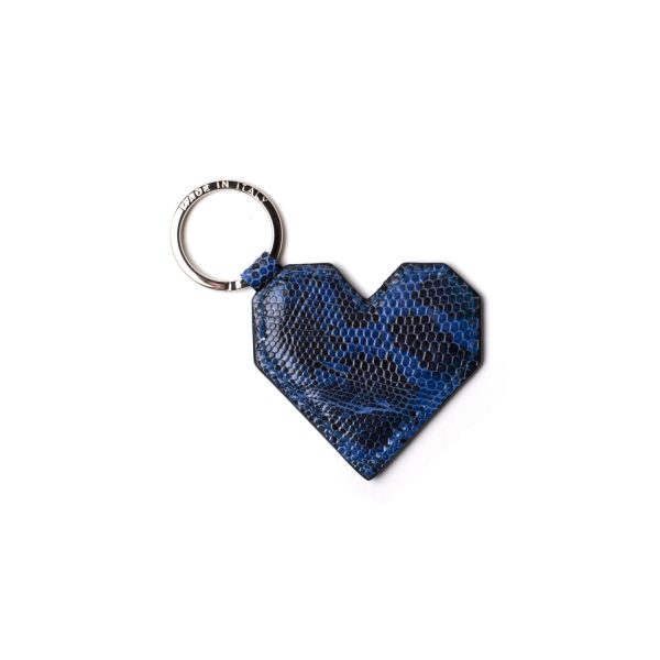 Cuorigami blu nero portachiavi - immagine 2